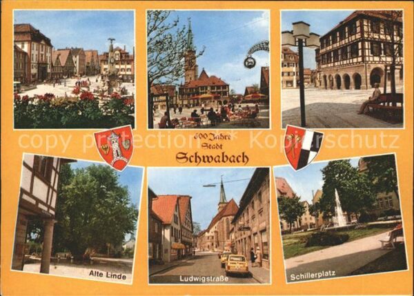 Schwabach Alte Linde Ludwigstrasse Schillerplatz