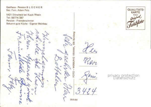 Doerscheid Gasthaus Pension Blücher – Bild 2