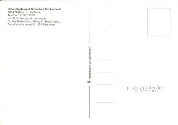 Hinsbeck Hotel Restaurant Standbad Krickenbeck – Bild 2