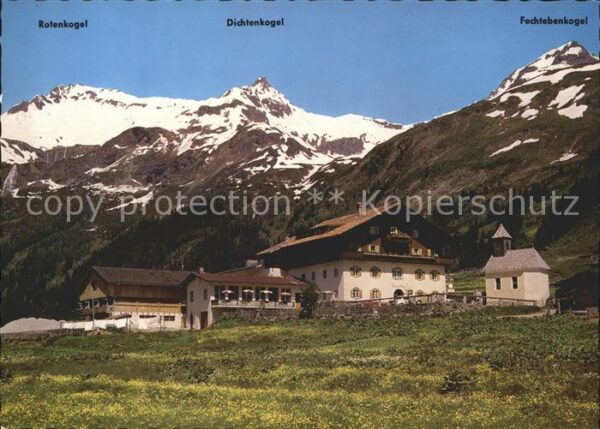 Stubaier Alpen Tauernhaus Rotenkogel Dichtenkogel Fech