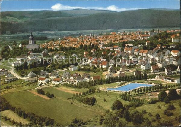 Bad Sooden-Allendorf Freibad Allendorf Fliegeraufnahme