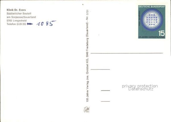 Langscheid Sorpesee Klinik Dr Evers – Bild 2