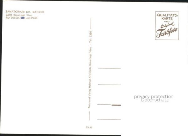 Braunlage Sanatorium Dr Barner – Bild 2