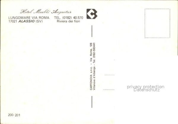 ALASSIO Savona Liguria IT Hotel Meuble Augustus – Bild 2