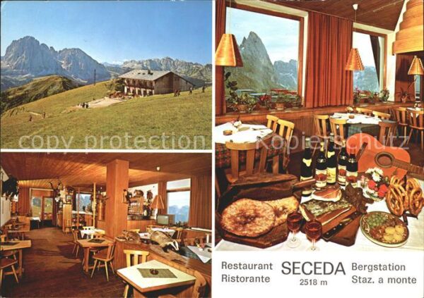 St Christina Grödental Val Gardena Bergstation Seced