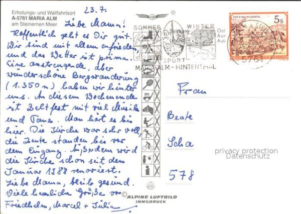 Maria Alm Steinernen Meer Fliegeraufnahme – Bild 2