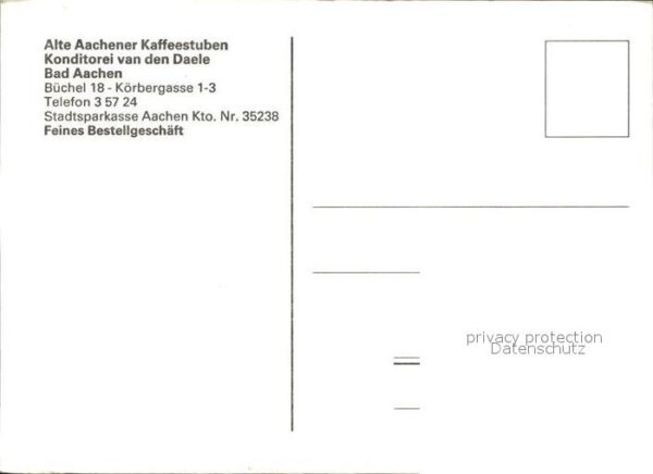 Aachen Alte Aachener Kaffeestuben Konditorei v – Bild 2