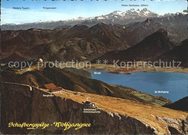 St Wolfgang Wolfgangsee Schafbergspirtze Berghotel Schutzhaus H