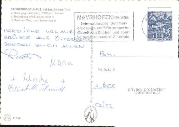 Steinerkogelhaus Grünberg Penken B Kolm Weg Steinerkogel – Bild 2