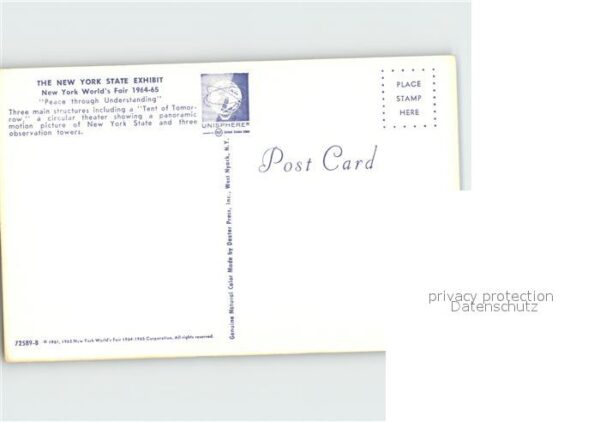 New York City Worlds Fair 1964_65 Three Observation T – Bild 2