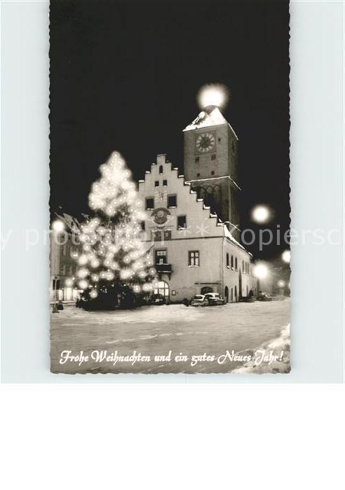 Deggendorf Donau Rathaus Weihnachtsstimmung