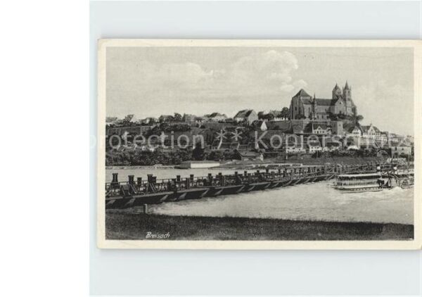 Breisach Rhein Teilansicht mit Münster