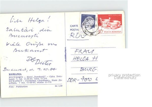Bukarest Hotel Dorobanti Empfangshalle – Bild 2