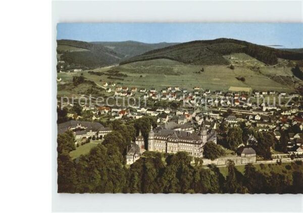 Berleburg Bad Totalansicht mit Schloss