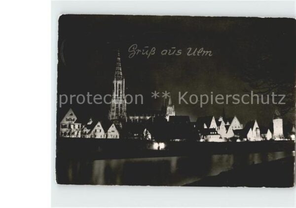 Ulm Donau Münster mit Stadtmauer