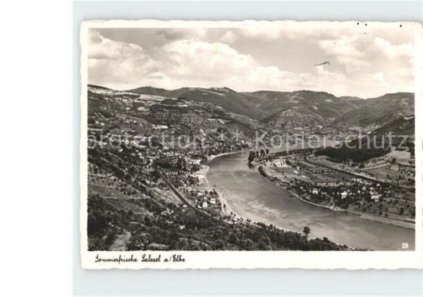 Salesel Tschechien Panorama Elbe