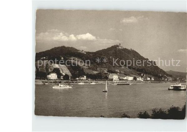 Bonn Rhein Siebengebirge mit Drachenfels Schiffsve