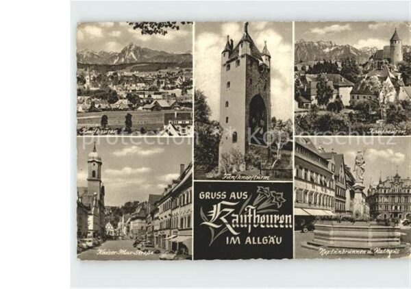 Kaufbeuren Ortsansichten Fünfknopfturm Kaiser Max