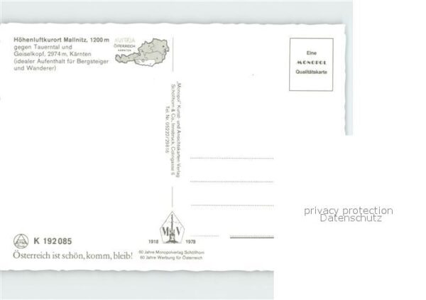 Mallnitz Kaernten Tauerntal Geiselkopf – Bild 2