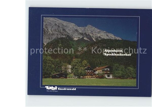 Gnadenwald Alpenhotel Speckbacherhof