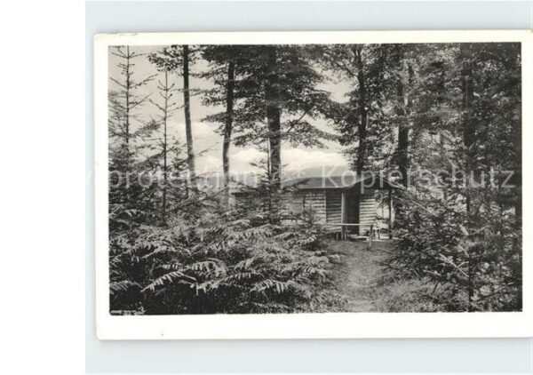 Lueneburger Heide Jagdhütte im Forst Buchwedel