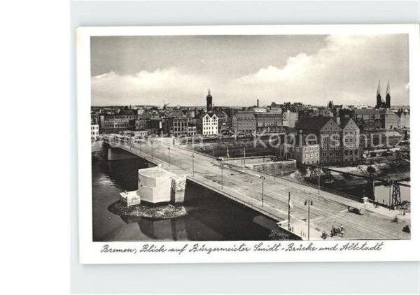 Bremen Bürgermeister Smidt Brücke und Altstadt