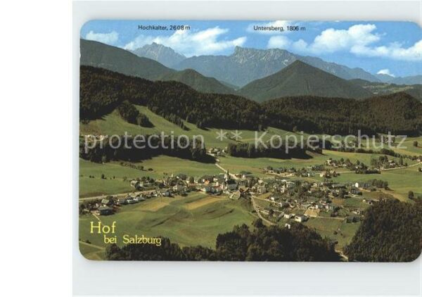 Hof Salzburg Totalansicht mit Hochkalter und Untersb