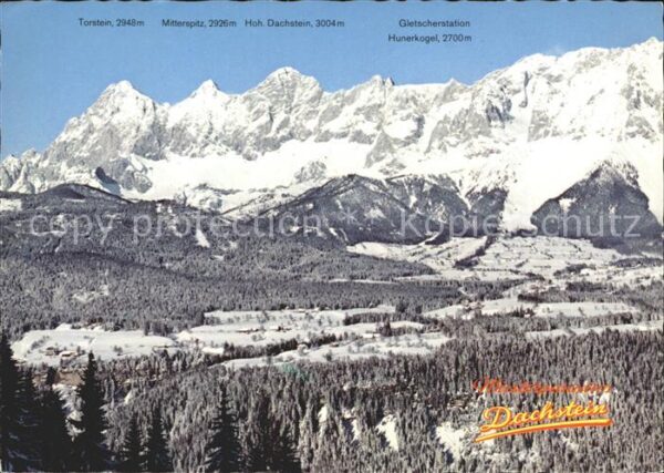 Dachstein Steiermark Dachstein Südwände mit dem Hochplateau