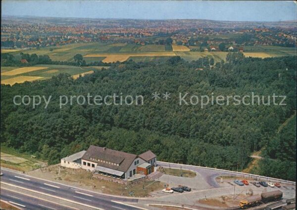 Herford Bundesautobahnraststätte Fliegeraufnahm