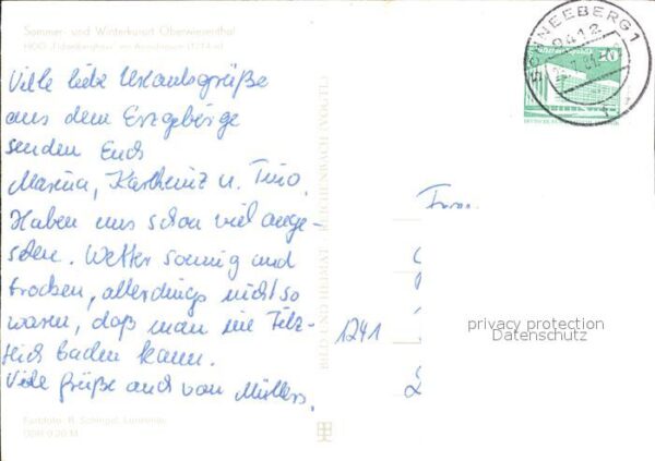 Oberwiesenthal Erzgebirge HOG Fichtelberghaus Aussichtsturm – Bild 2