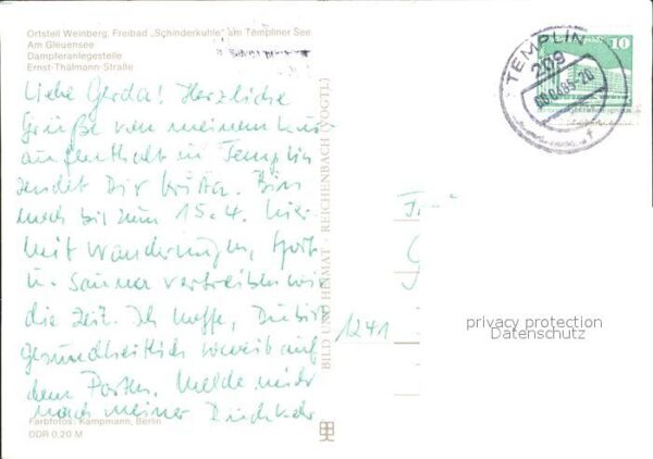 Templin Dampferanlegestelle Ernst- Thälmann- St – Bild 2