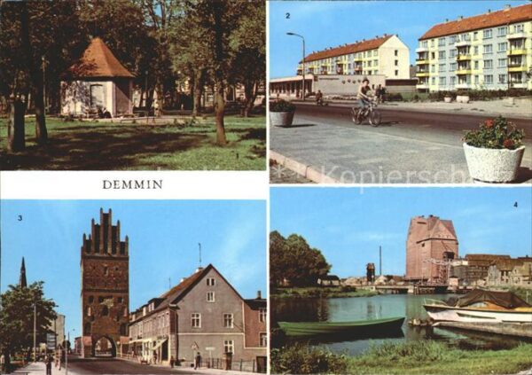 Demmin Mecklenburg Vorpommern Marienhain Neubauten am Markt Luisentor