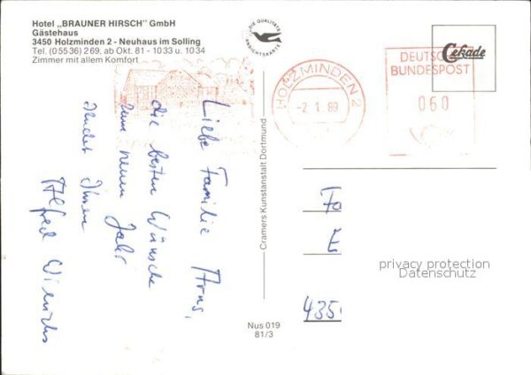 Holzminden Weser Hotel Brauner Hirsch – Bild 2