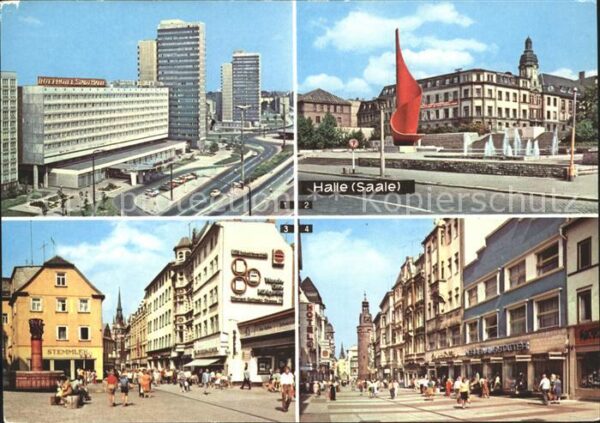 Halle Saale Interhotel Stadt Halle Klement- Gottwal