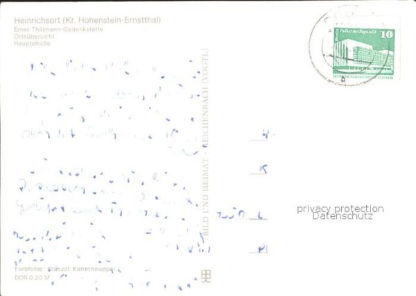 Heinrichsort Ernst- Thälmann Gedenkstätte Haupstrass – Bild 2
