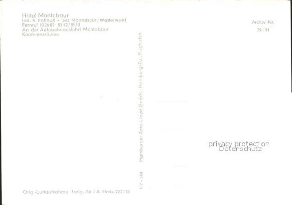 Montabaur Westerwald Hotel Montabaur Fliegeraufnahme – Bild 2