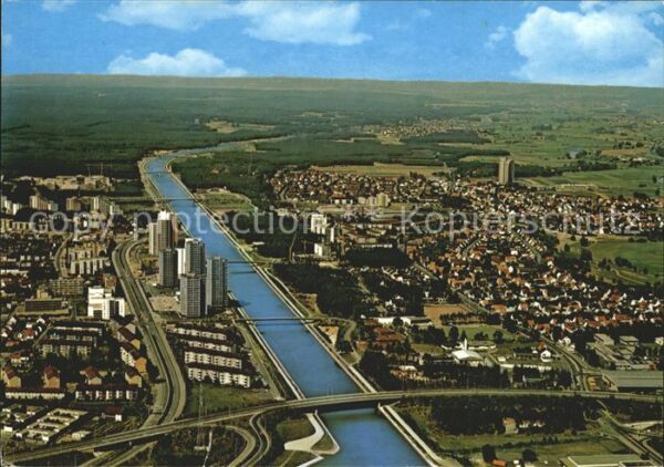 Erlangen Europakanal Fliegeraufnahme