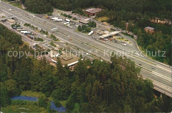 Nuernberg Bab- Raststätten Fliegeraufnahme