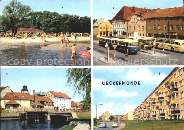 Ueckermuende Mecklenburg Vorpommern Hafen Haffbad Neubauten