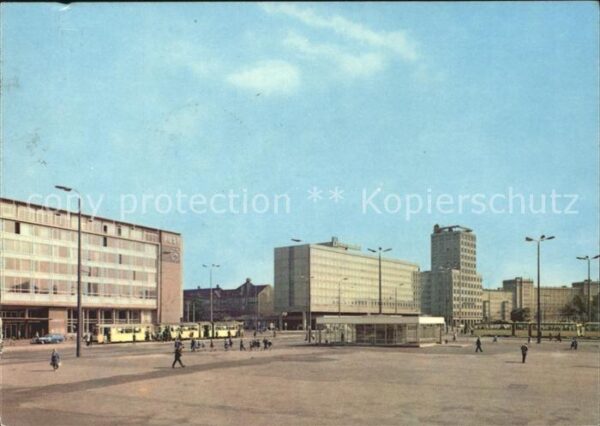 Leipzig Karl- Marx- Platz Hauptpost Hotel Deuts