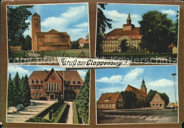 Cloppenburg Andreaskirche Rathaus Kreishaus Sankt A