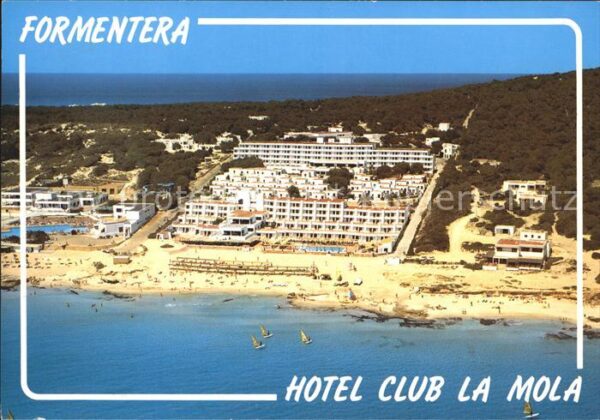 Formentera Hotel Club La Mola Strand Fliegeraufnah