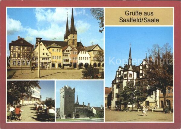 Saalfeld Saale Darrtor Rathaus Markt