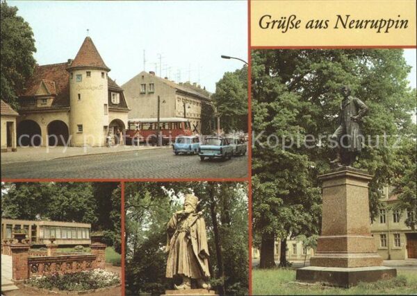 Neuruppin Bahnhof Rheinsberger Tor Schinkeldenkma