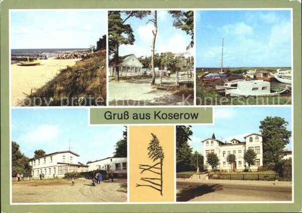 Koserow Ostseebad Usedom Strand Campingplatz Bootshafen am Achte