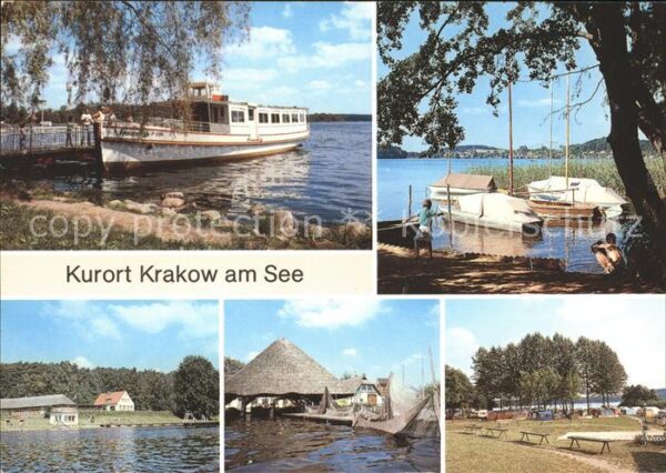 Krakow See Anlegestelle der Weissen Flotte Camping