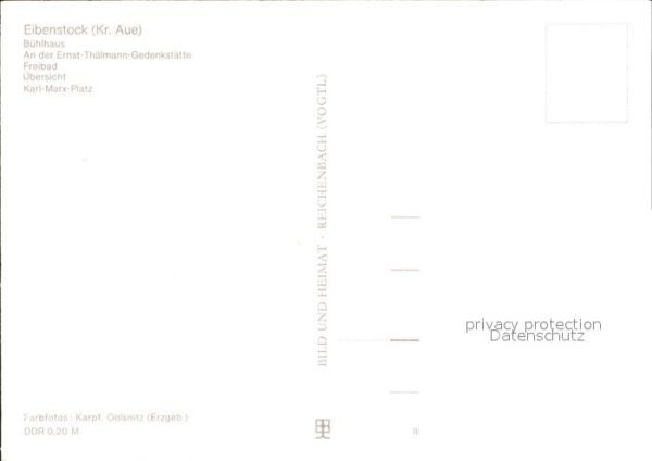 Eibenstock Bühlhaus Ernst- Thälmann- Gedenkstätte – Bild 2