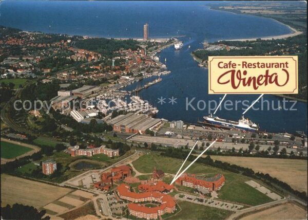 Luebeck Cafe Restaurant Vineta Fliegeraufnahme