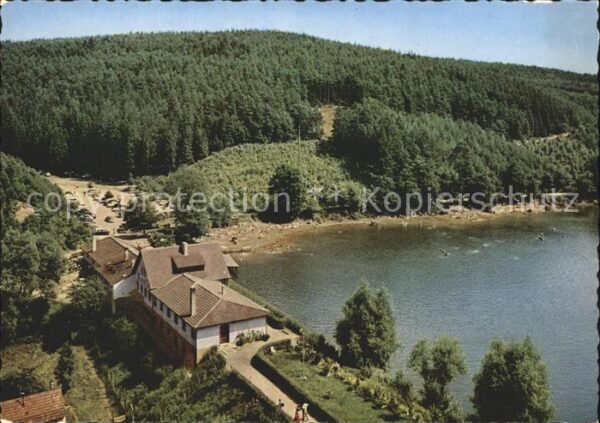Ramsen Pfalz Eiswoog Gasthof Forelle Fliegeraufnahme