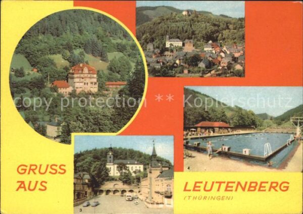 Leutenberg Thueringen Friedensburg FDGB Erholungsheim Marktpl